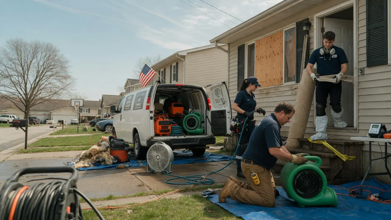Water Damage Restoration in Mccune, KS near me